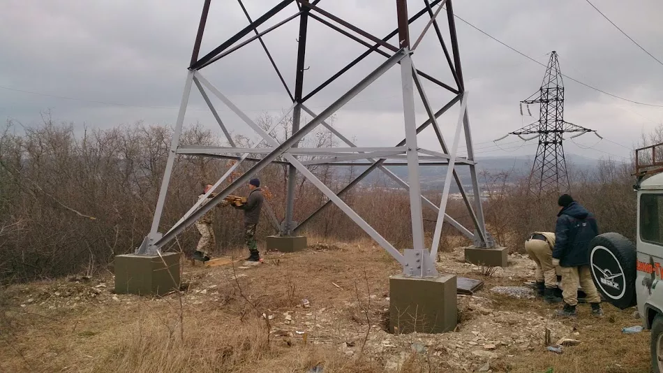 Фундамент под опоры ЛЭП